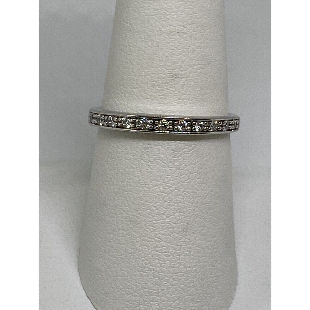 925 Sterling Silver CZ Ring Size 8
